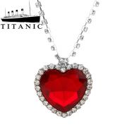 náhrdelník Titanic Srdce oceánu červené