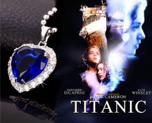 řetízek Titanic Srdce oceánu stříbřený