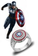 Marvel prsten Captain America | Velikost 7, Velikost 8, Velikost 9, Velikost 10, Velikost 11