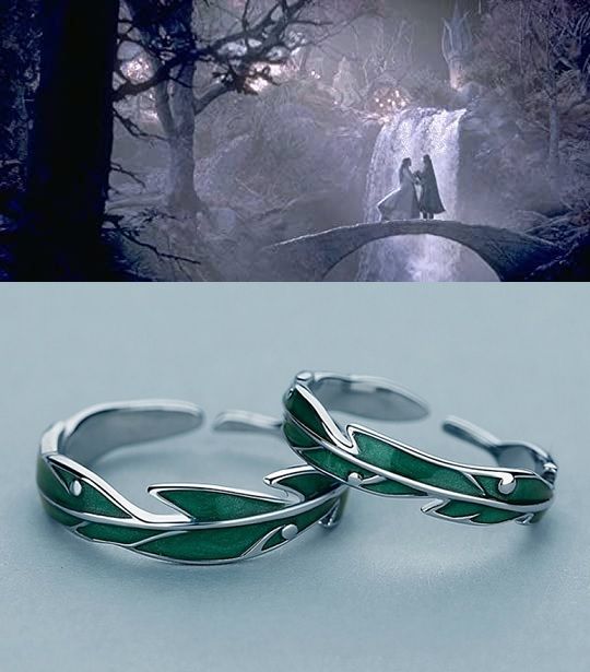 elfí prsten Pán prstenů Arwen a Aragorn
