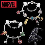 Marvel náramek Avengers s korálky a řetízkem | 17 cm varianta 1, 19 cm varianta 1, 19 cm varianta 2