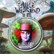 řetízek Alenka v říši divů (Alice in Wonderland) kloboučník (Mad Hatter) | bronzový, stříbrný