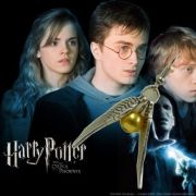 náušnice Harry Potter - Zlatonka 