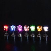 Svítící LED náušnice Krystal (1 pár) | bílé, červené, fialové, modré, multicolor, růžové, zelené, žluté
